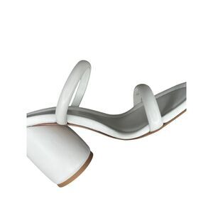 Gianvito Rossi Bridal Ankle Strap Sandals Heels in White Size 7 / EU 37